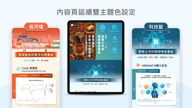 國泰投顧 主推基金 活動網站 網頁設計